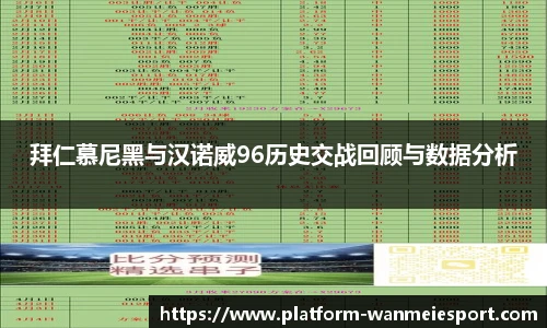 拜仁慕尼黑与汉诺威96历史交战回顾与数据分析