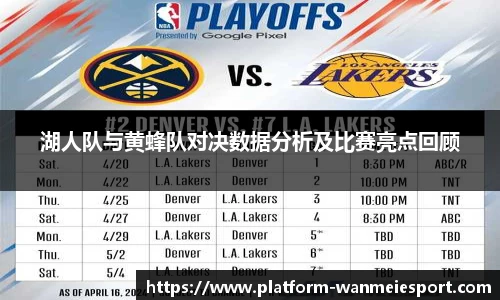 湖人队与黄蜂队对决数据分析及比赛亮点回顾